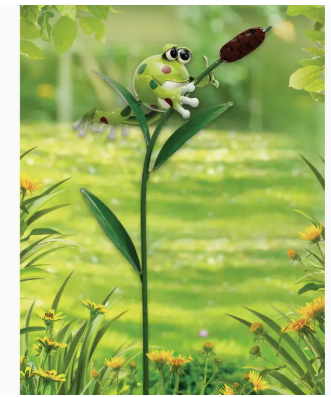 Frog On CatTail