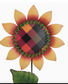 Multi Color Plaid Sunflower