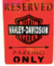 Reserved Harley Parking
