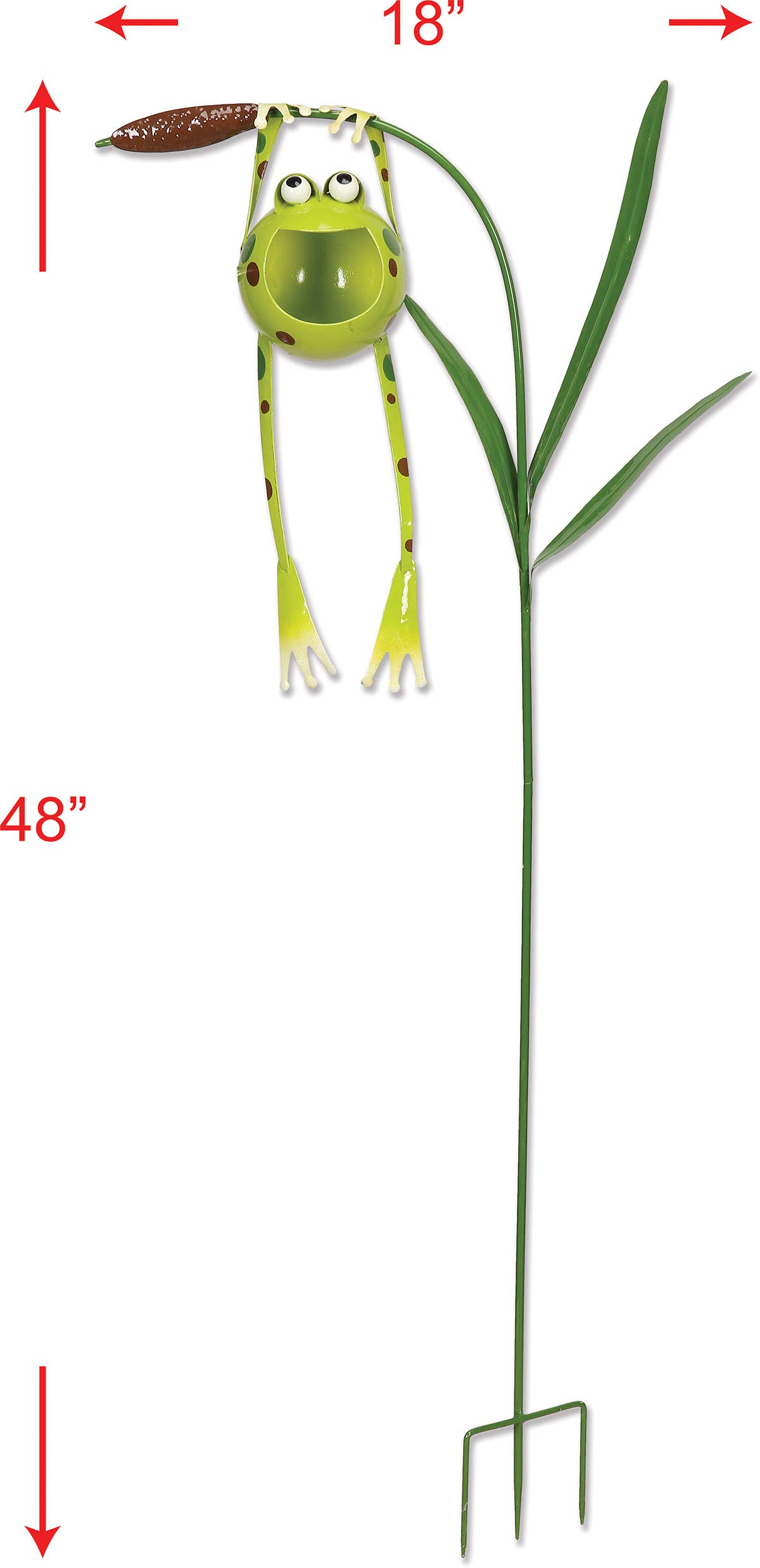 Froggy Solar Garden Stake 48"