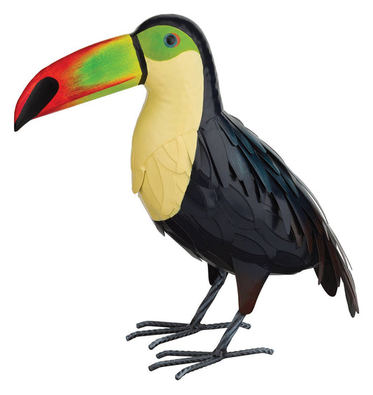 Toucan Decor 14": Multi / Metal / Bird