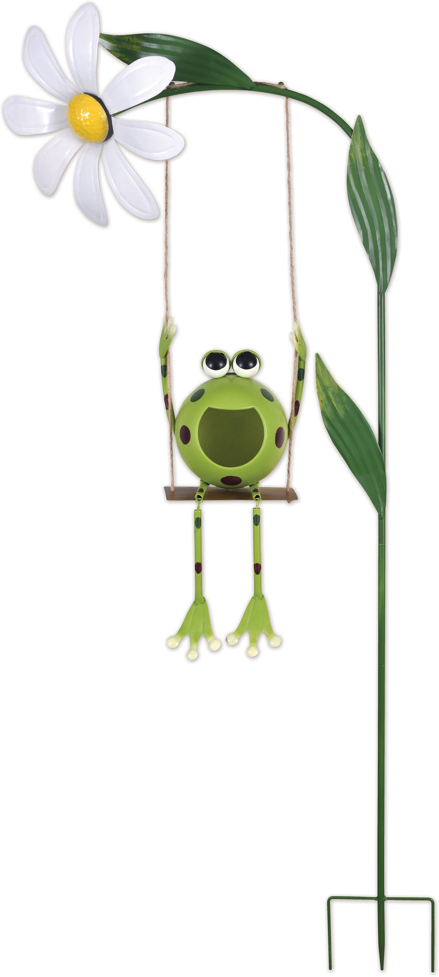 Swinging Frog Solar Stake