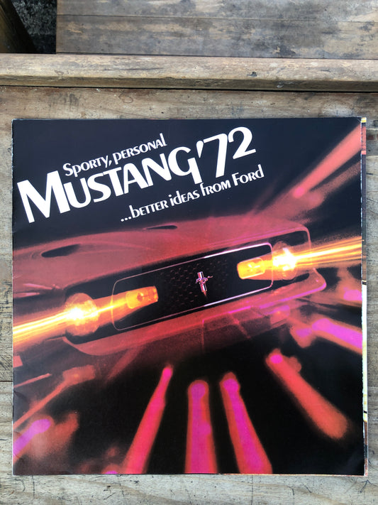 1972 Mustang Dealer Brochure