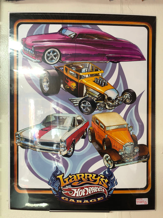 Hot Wheels Larry’s Garage Poster