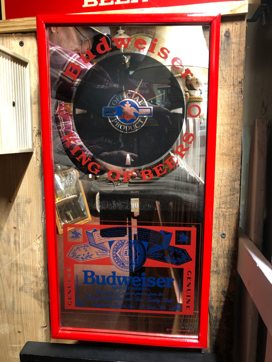 Budweiser Mirror Clock