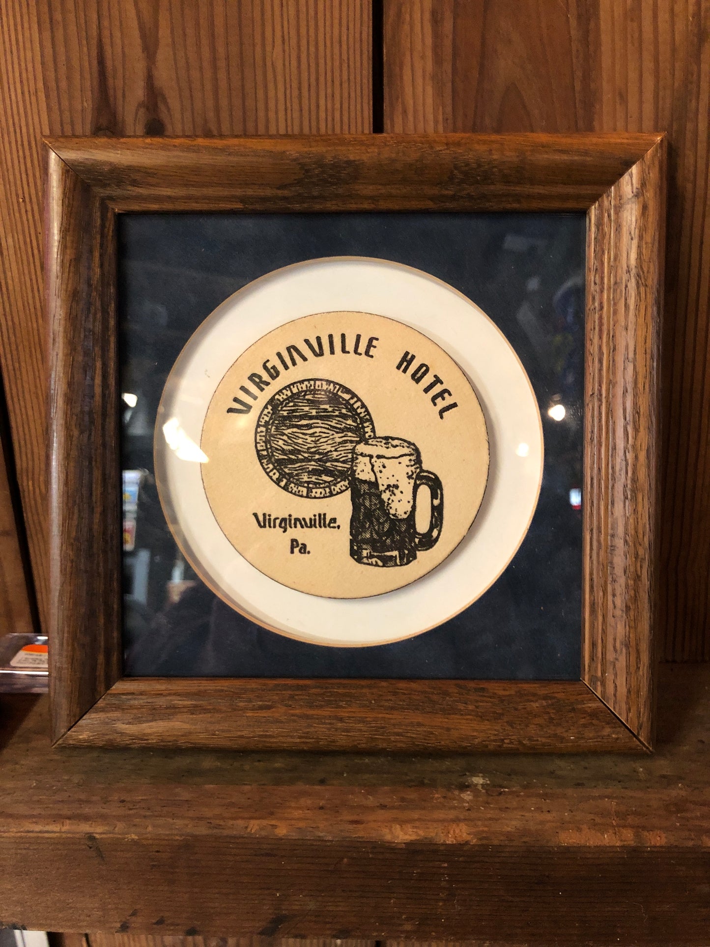 Virginville Hotel Coaster w/frame