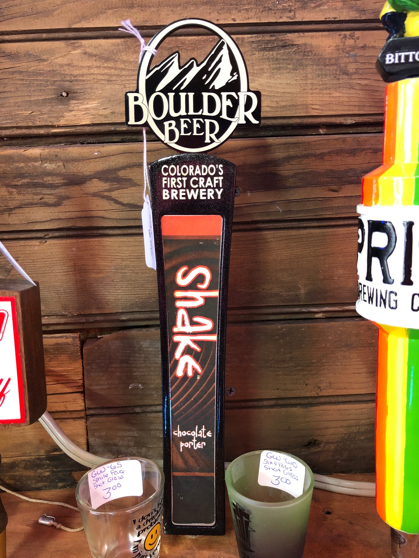 Boulder Beer Shake Chocolate Porter Tap Handle