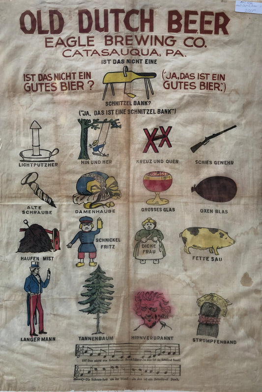 Old Dutch Beer Cloth Advertising