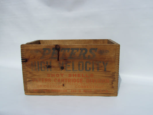 Peters 20 Gauge Shot Shell Wood Box