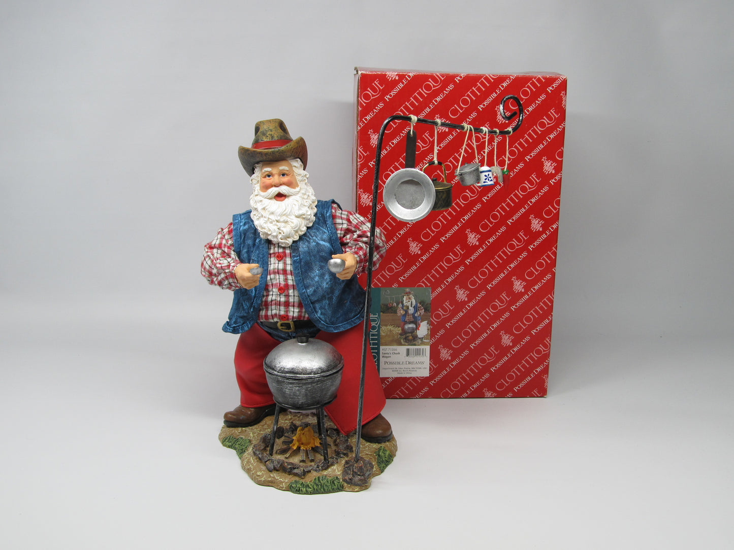 Santa's Chuckwagon Figurine-Clothique