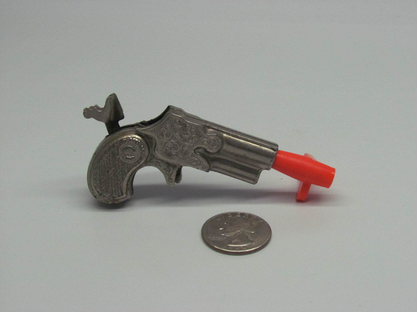 Vintage Miniature Derringer Metal Toy Cap Gun