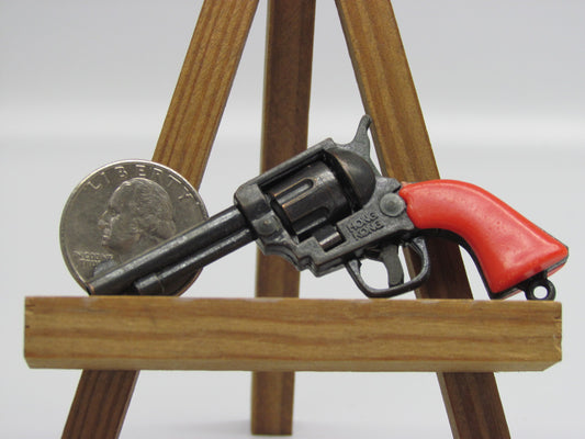 Vintage Miniature Keychain Revolver Toy Cap Gun