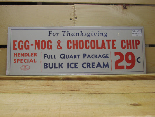 Hendler Egg Nog & Choc Ice Cream AD