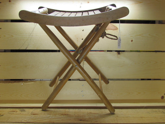 Folding Wooden Camp Stool