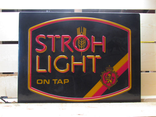 Stroh Light Lighted Beer Sign
