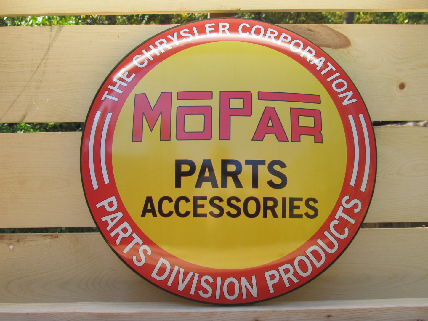 Mopar Parts Accessories Metal Sign