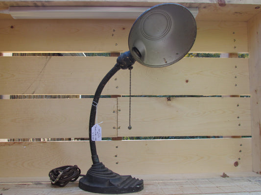 Art Deco Cast Iron Base Desk Lamp