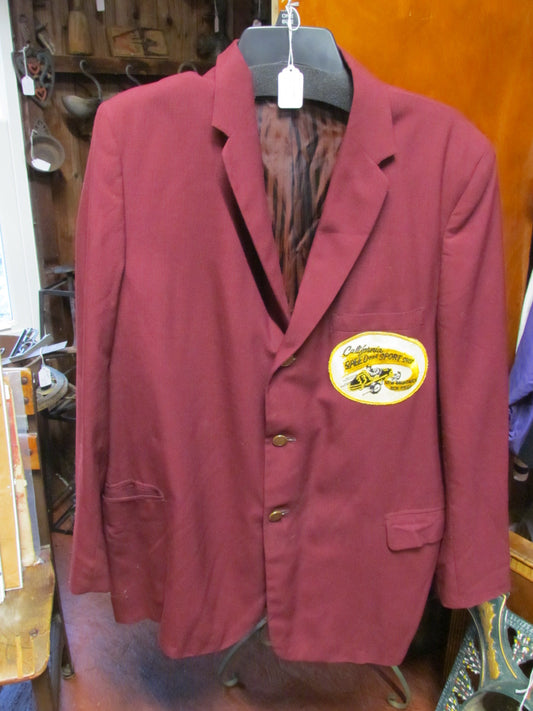 California Speed Shop Maroon Sport Jacket