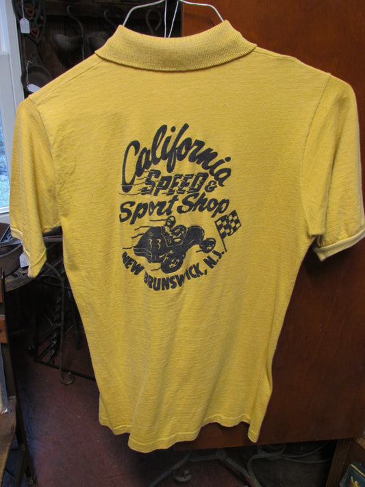 California Speed Shop Yellow Polo Shirt