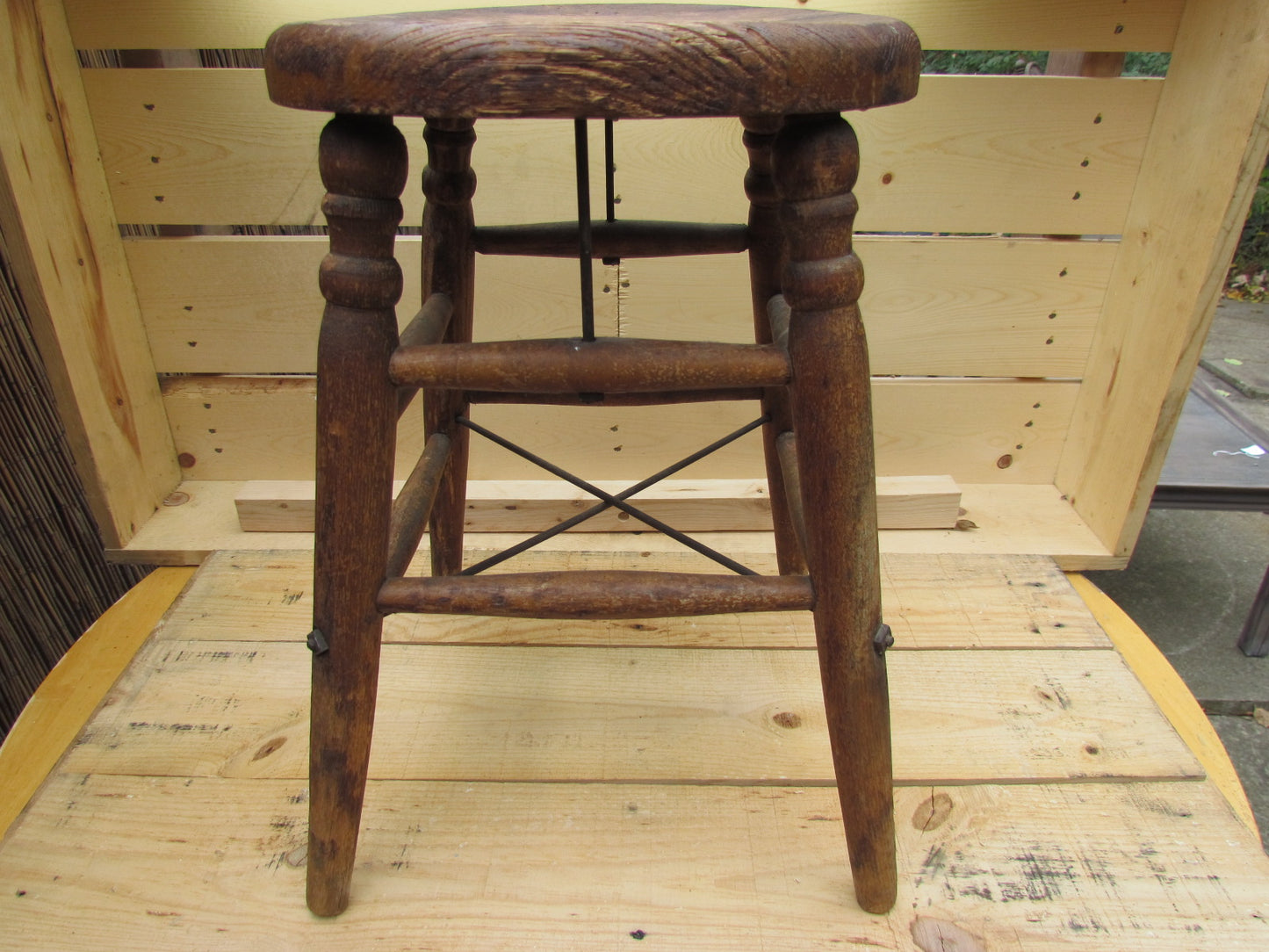 Antique Wooden Stool