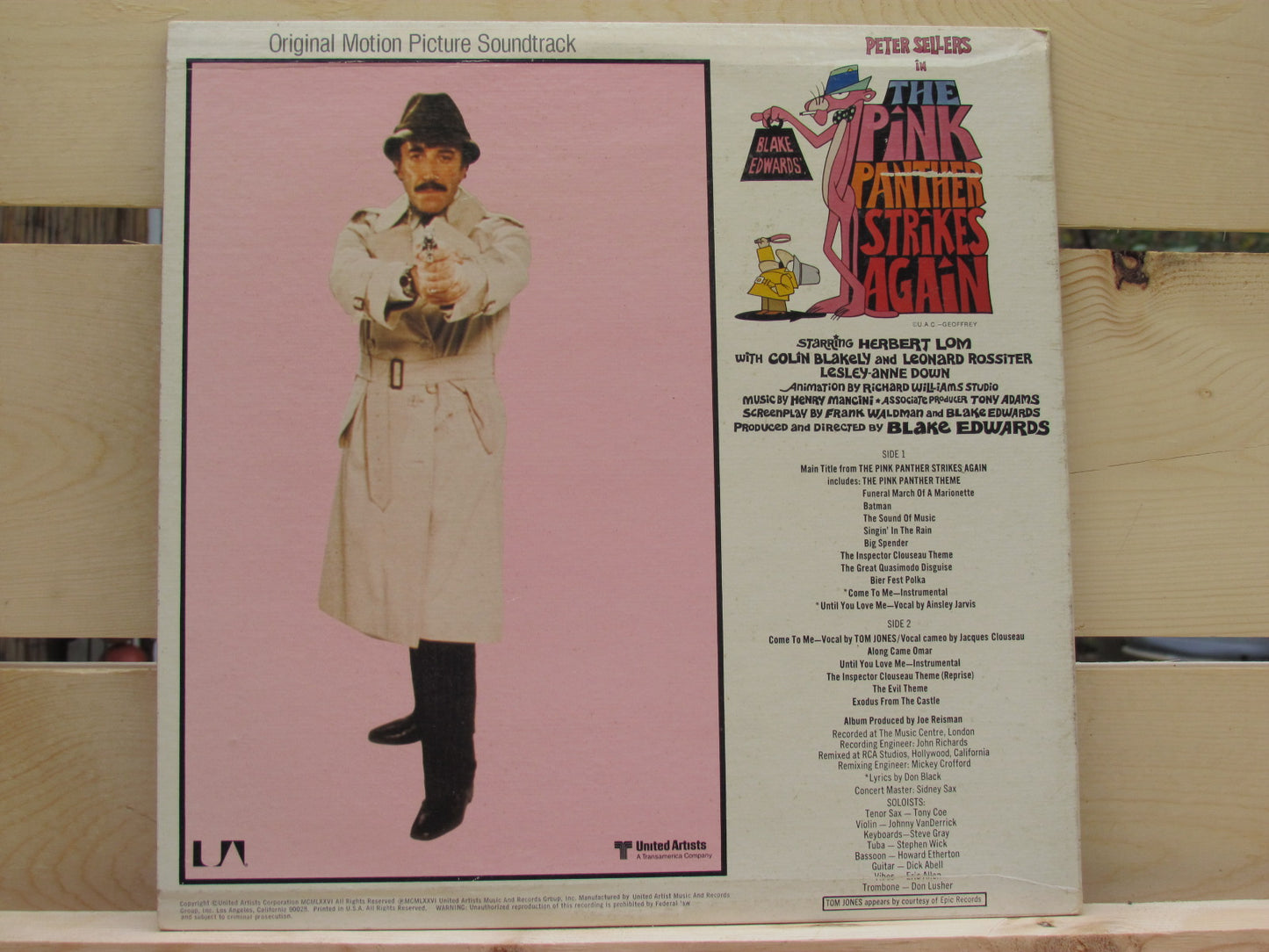 Pink Panther Strikes Again Vinyl Record