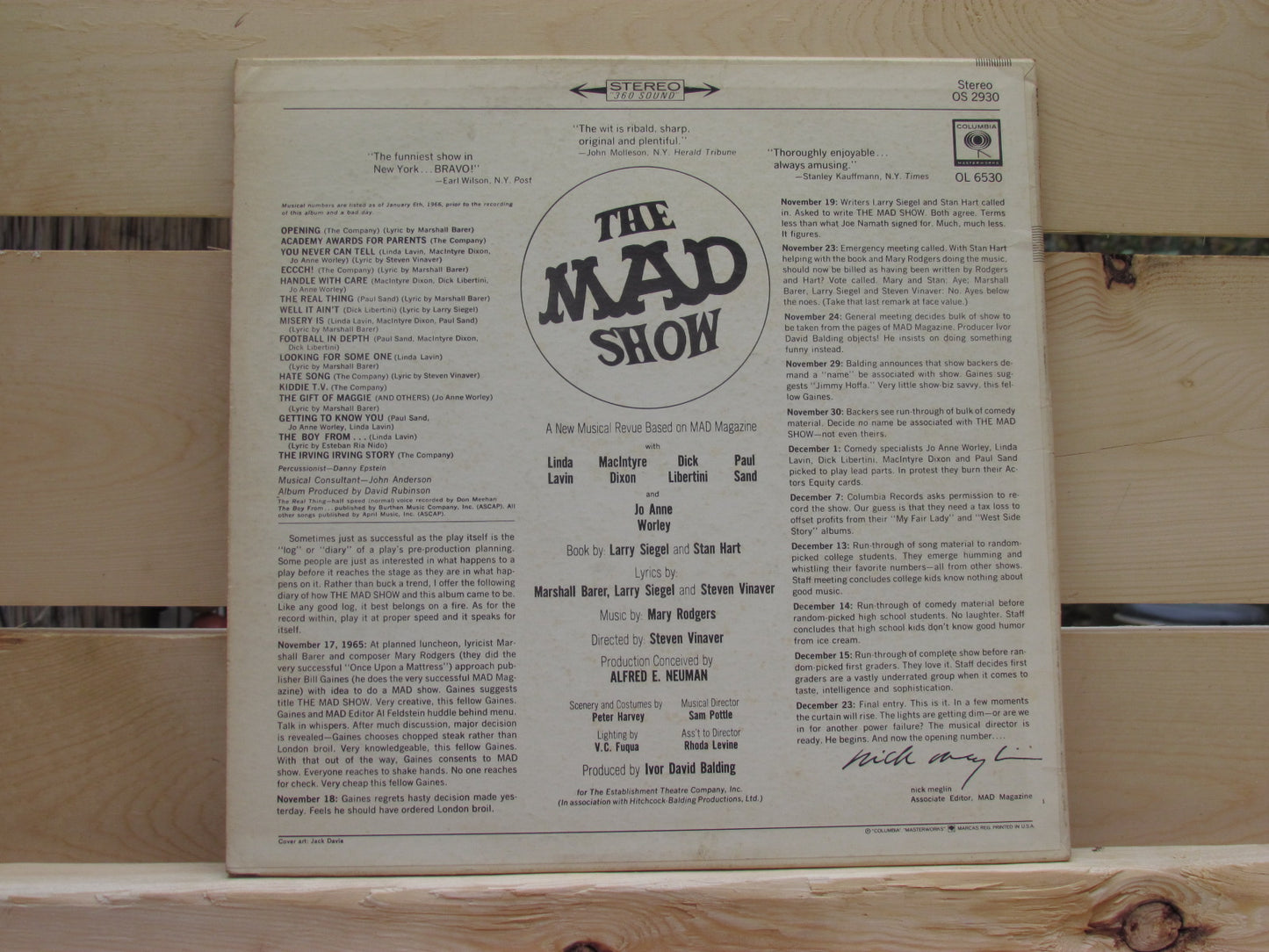 The Mad Show Vinyl Record