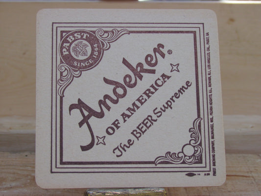 Andeker Of America Coaster
