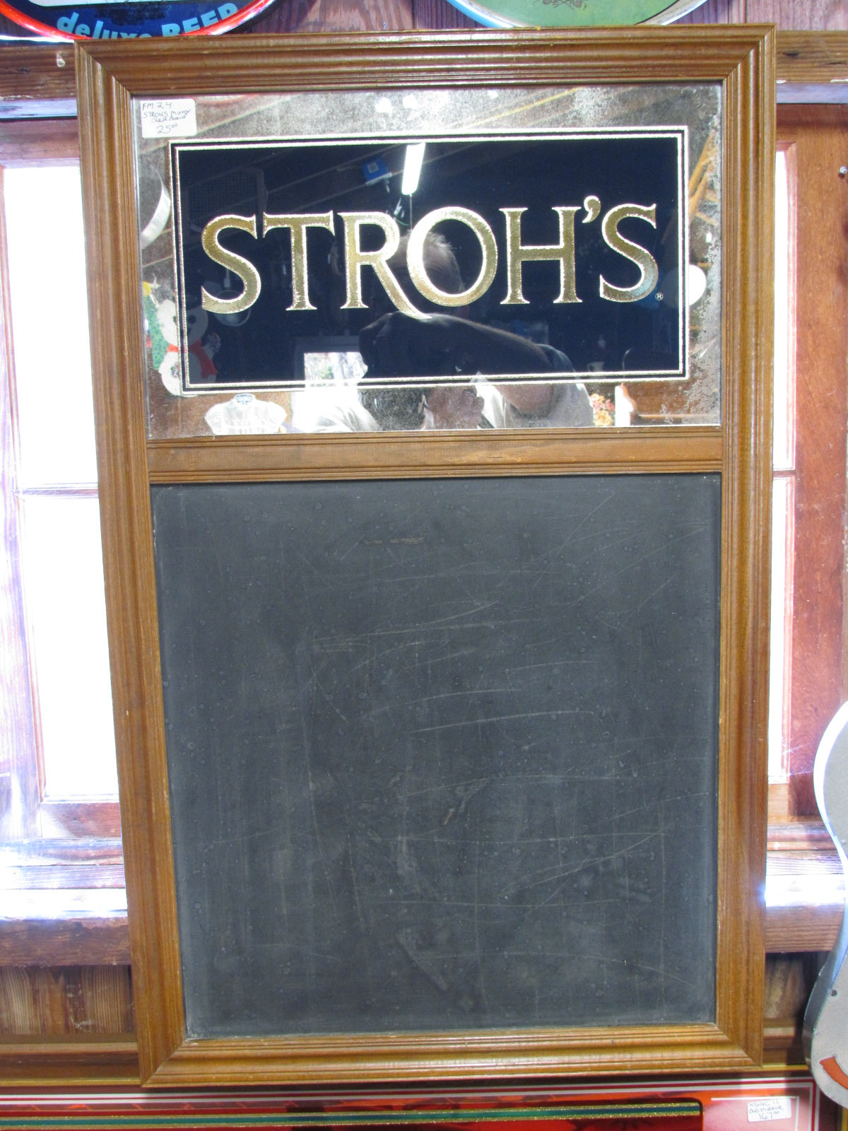 Stroh's Mirror/Chalk  Board