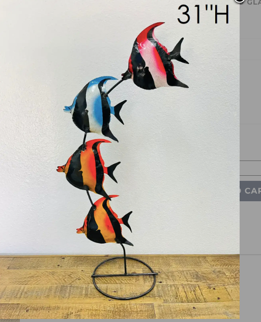Colorful Fish On Stand