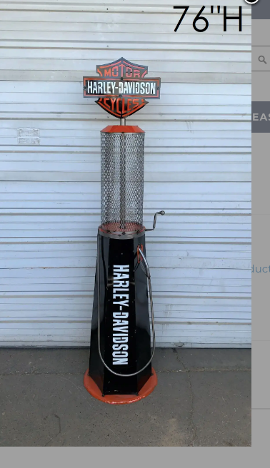 76" Harley Davidson Gas Pump