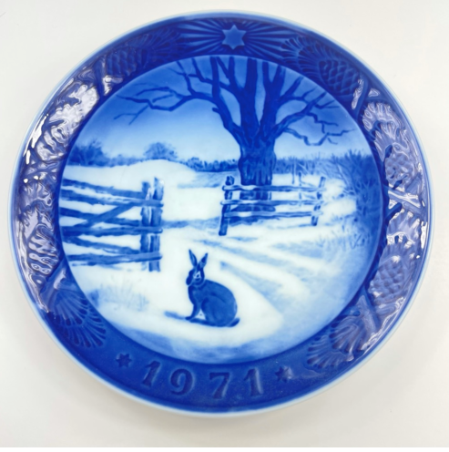 Hare In Winter Collector Plate