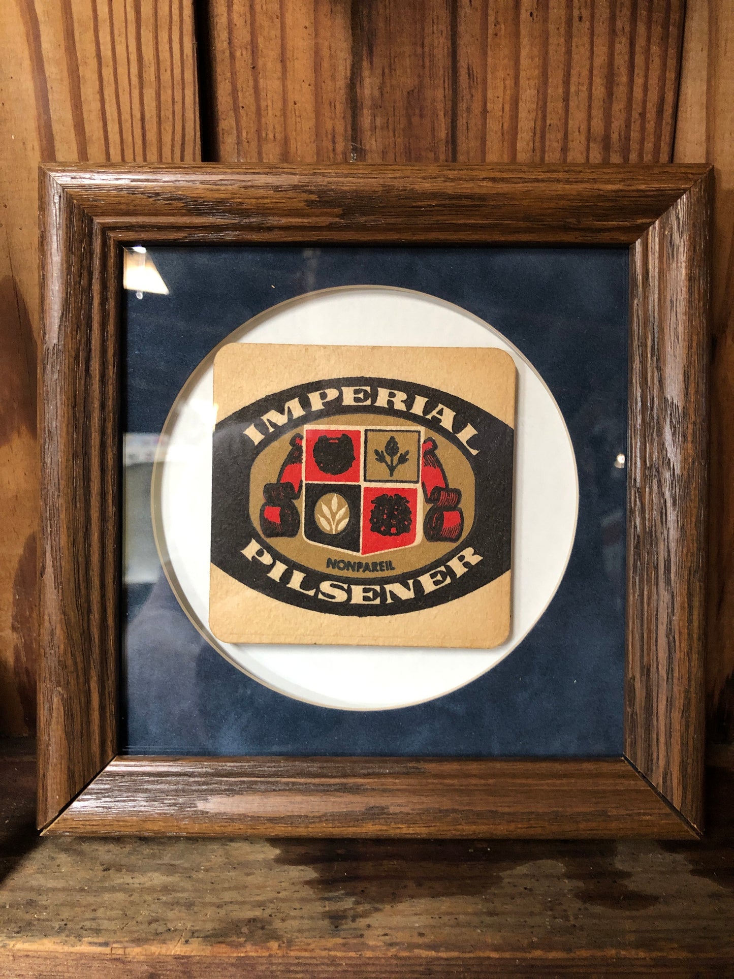 Imperial Pilsener Coaster w/frame