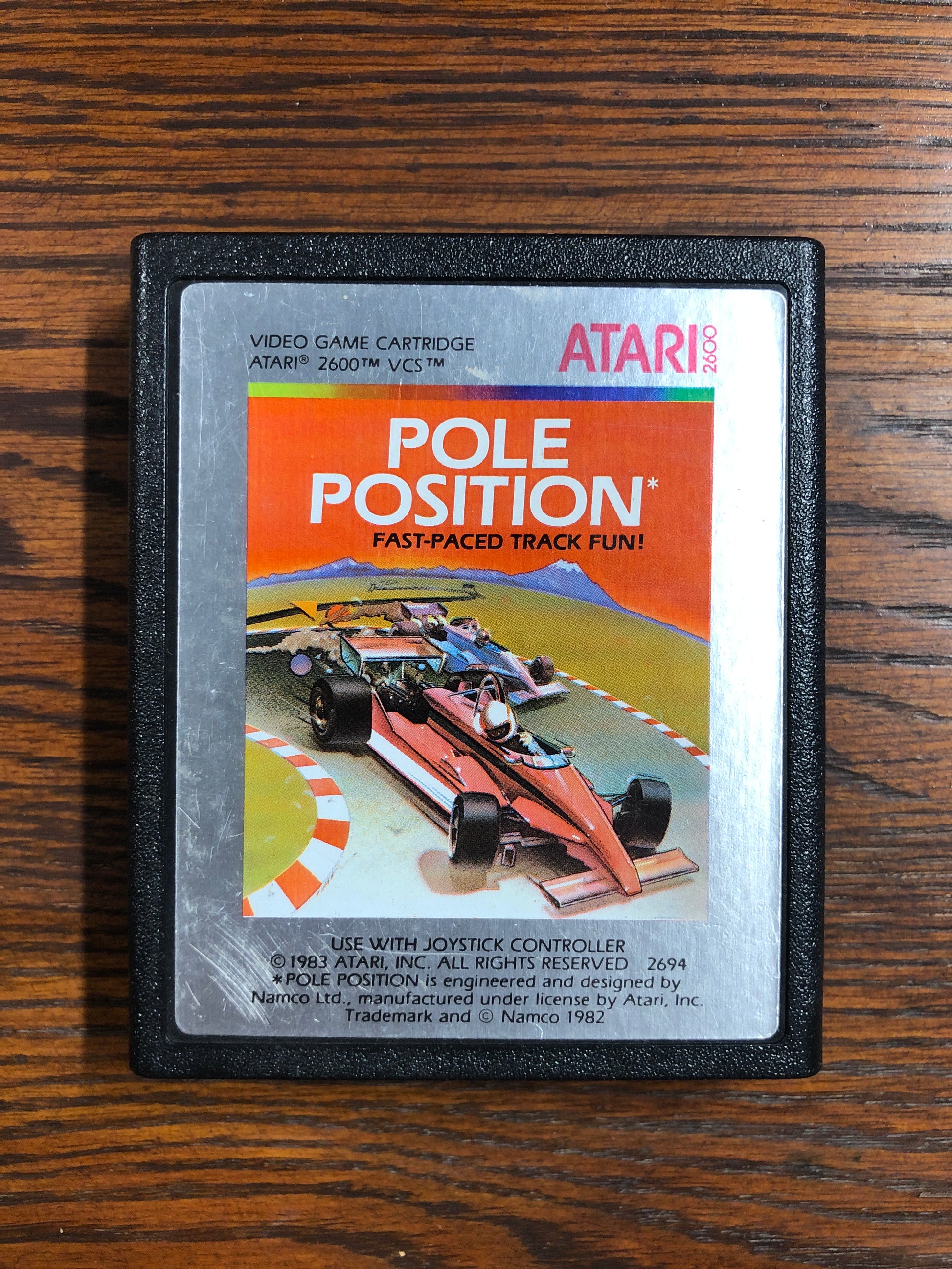 Rare Atari 2600 pole position, étiquette, bon état Rare Atari 2600 pole position, étiquette, bon état