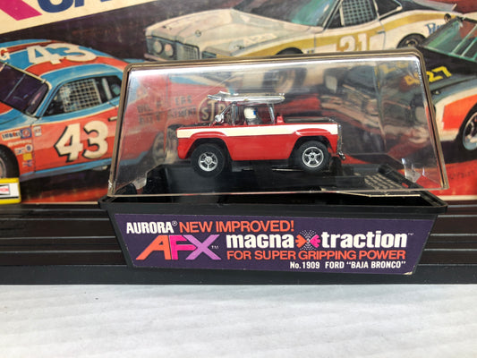 AFX Baja Bronco Slot Car w/ Original Display Cube