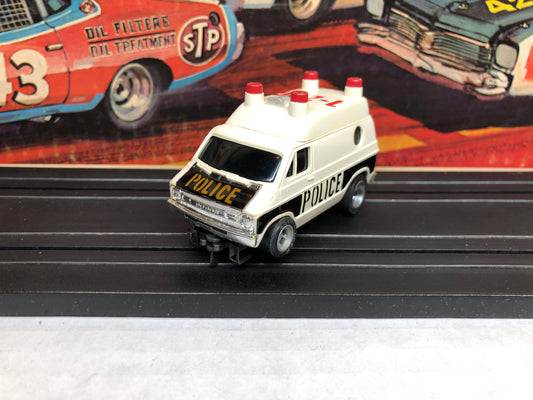 AFX Dodge Police Van Slot Car