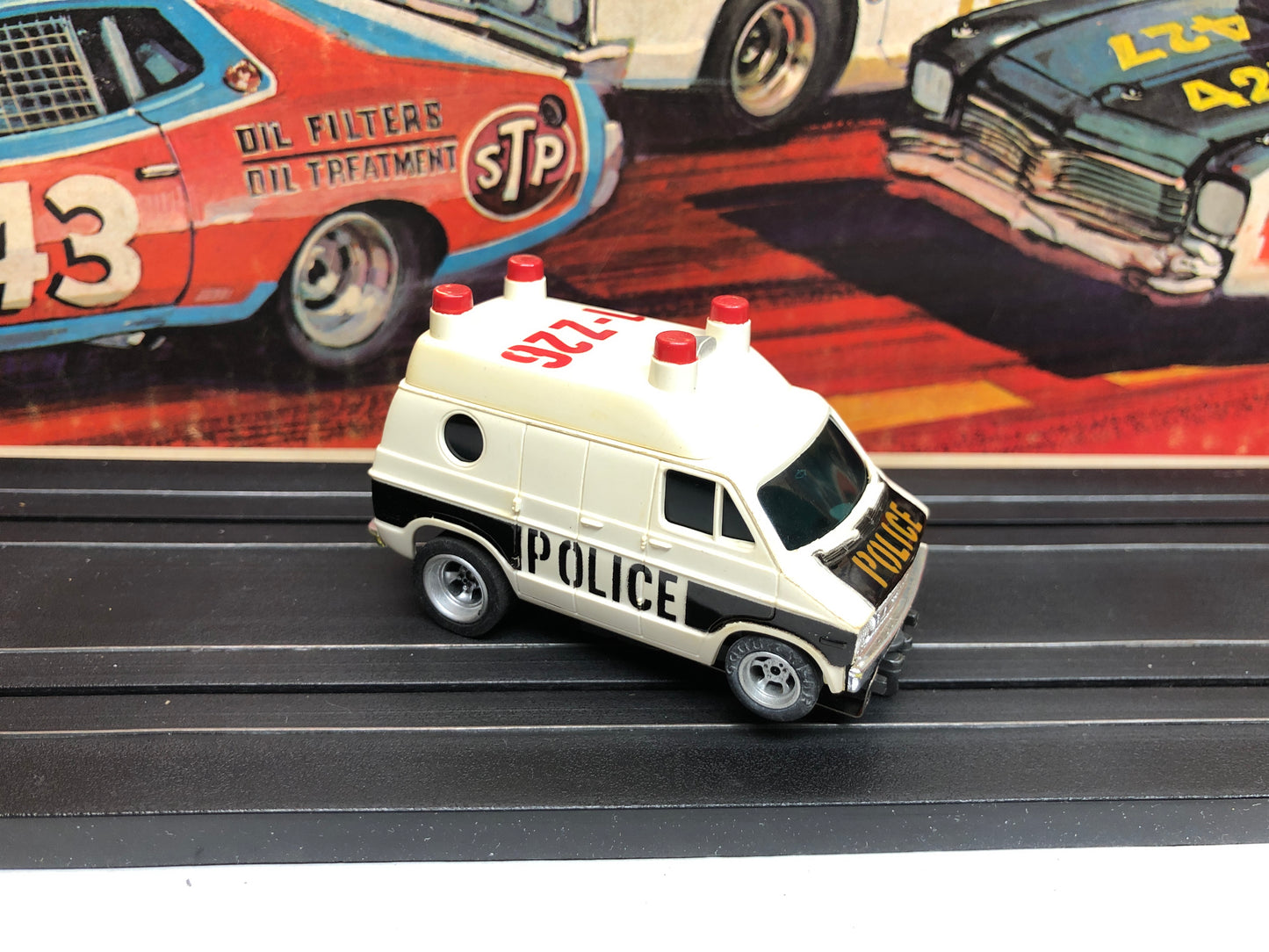 AFX Dodge Police Van Slot Car