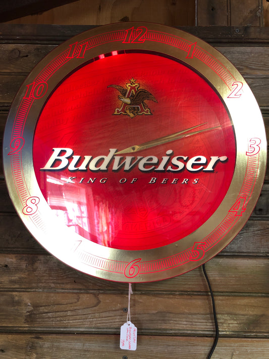 Budweiser Lighted Wall Clock