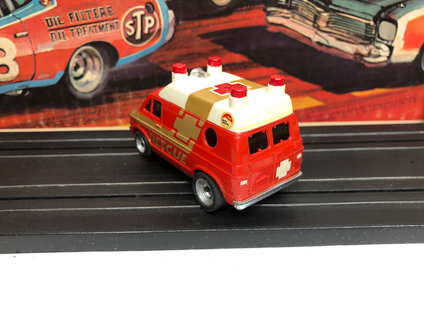 AFX Dodge Rescue Van Slot Car