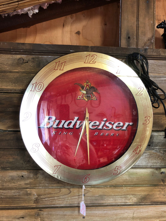 Budweiser Lighted Wall Clock